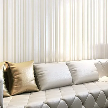 

wellyu NEW Mdern Glitter Wallpapers Roll Stripes papel de parede Flocking Wall paper For Livingroom Sofa TV Backdrop 3 Color