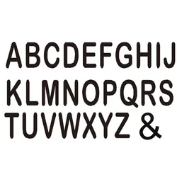Black Metal Letters with magnet
