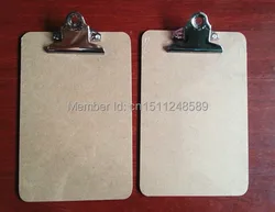 Vendita calda A5 MDF appunti rilievo di scrittura menu file clip menu di bordo appunti con farfalla clip di forniture per ufficio