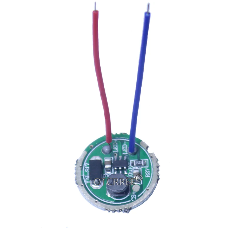 Pilote de lampe de poche LED pour XRE-Q5/3535 XPPE /XBD XB-D tout type de lampe LED 3W Pilote LED 1Pc 3W 17/20mm DC3.7V 1 Mode