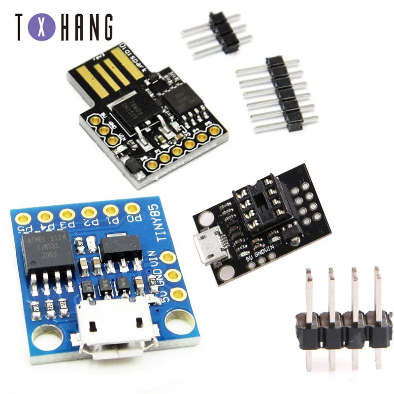 Blue Black TINY85 Digispark Kickstarter Micro Development Board ATTINY85 module for Arduino IIC I2C USB