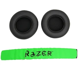 교체용 이어 패드 쿠션 귀마개, Razer Kraken Pro 7.1 또는 Electra 게이밍 헤드폰용 헤드밴드