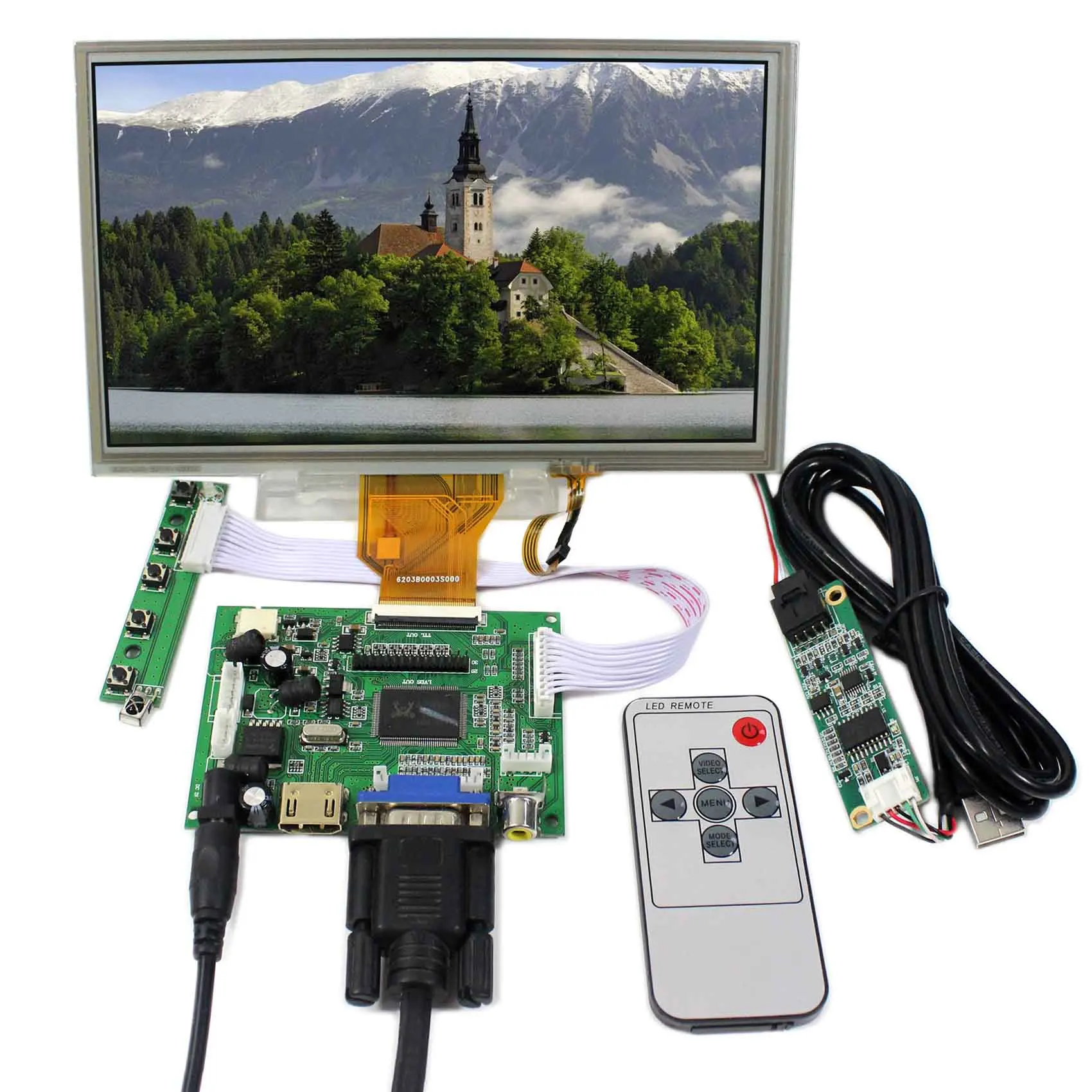 

8inch 800x480 AT080TN64 With Touch Panel VS080TP-A5+HD MI VGA 2AV LCD Controller Board VS-TY2662-V1