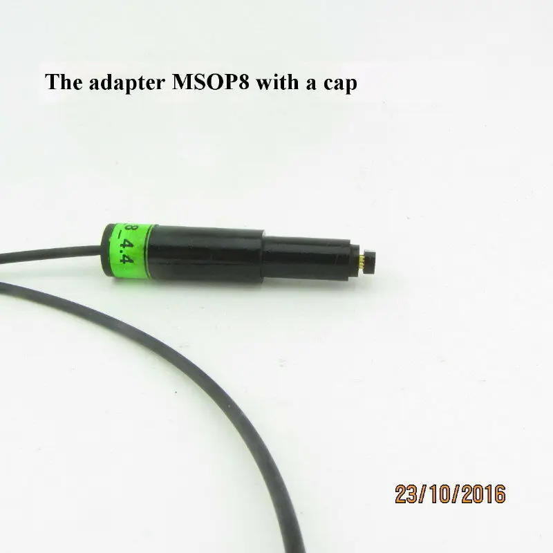 MSOP8 pogo adapter with guide-cap