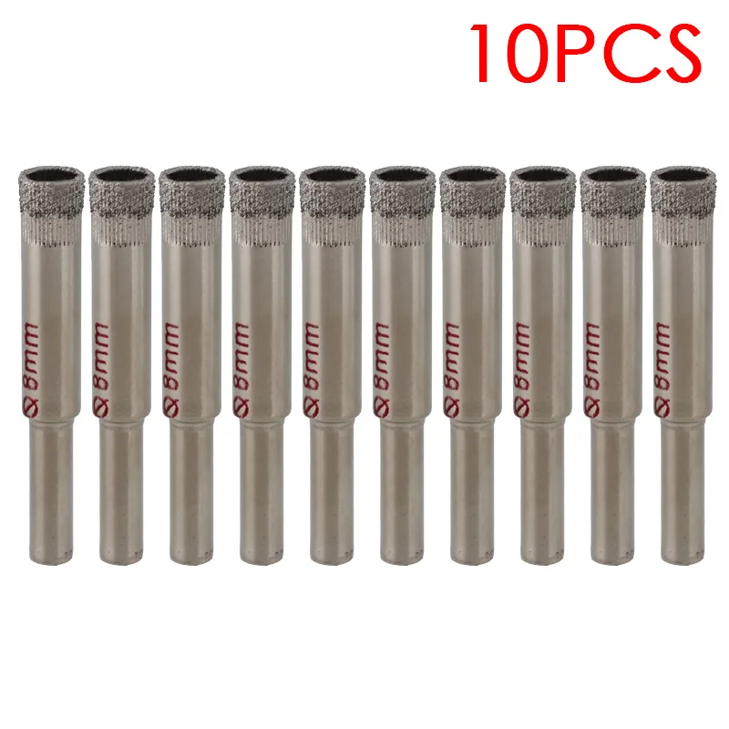 Acessórios de Broca Revestidos a Diamante Buraco Saw Cortador de Granito de Vidro Abridor Bits para Ferramentas Elétricas Ferramenta de Broca mm 10 Pcs por Conjunto