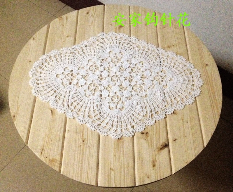 2015 new arrival 6 pic/lot European luxury cotton knitted table mats with flowers as dinning cup pads potholder coaster placemat