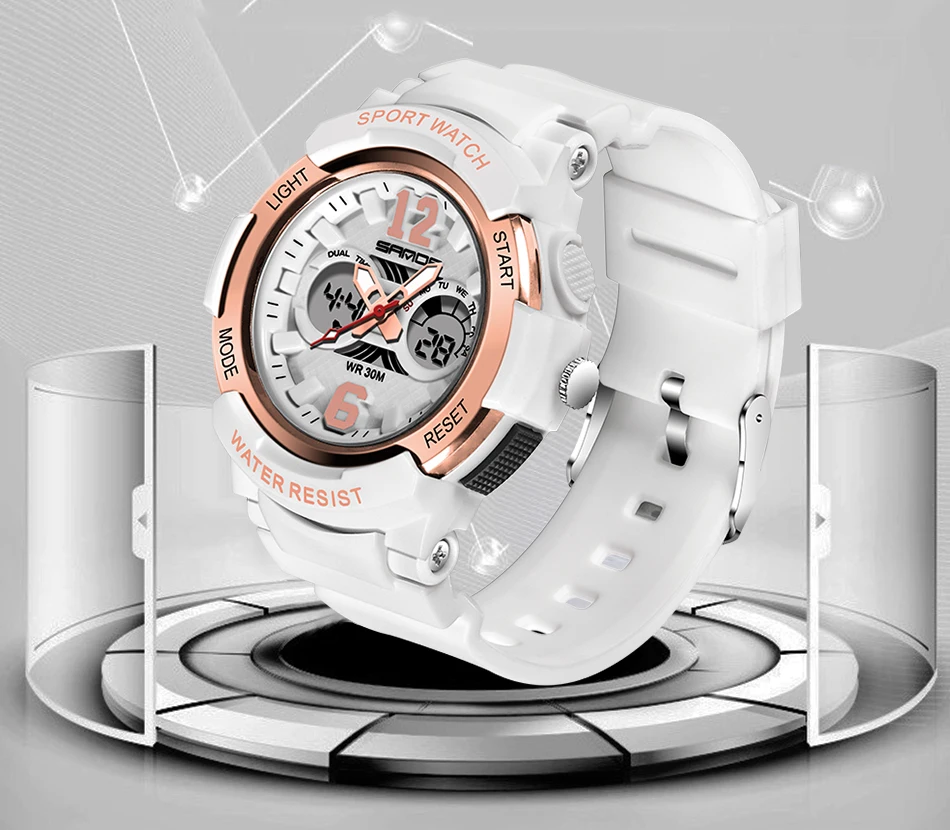 Women's LED Digital Sports Watch description 13