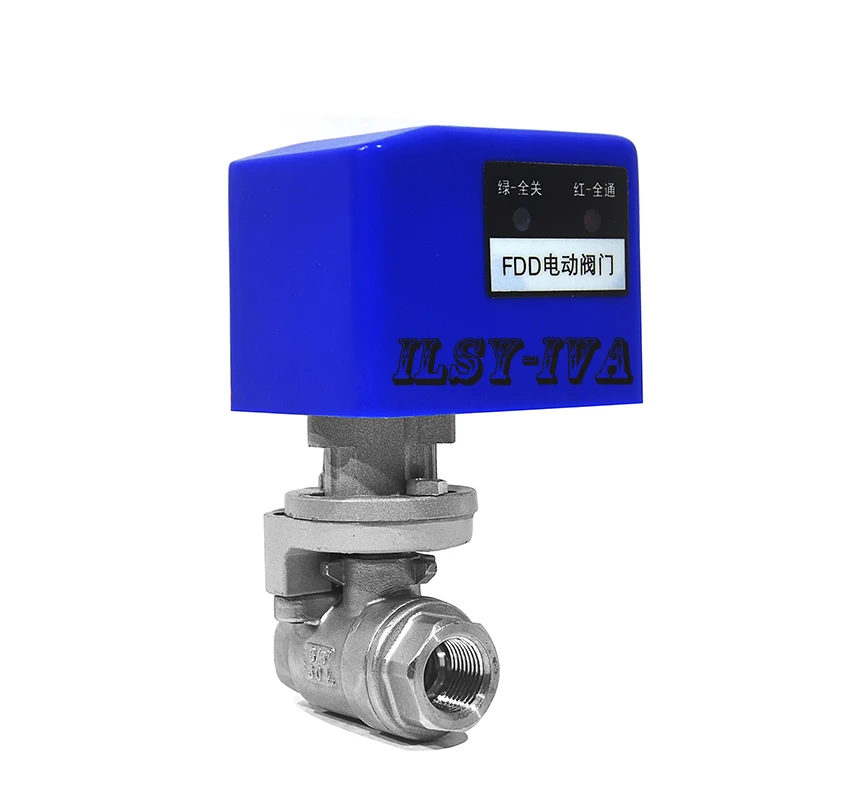 FDD-2 series DN10 Stainless steel Motorized Ball Valve,DC12V/DC24V electric ball valve