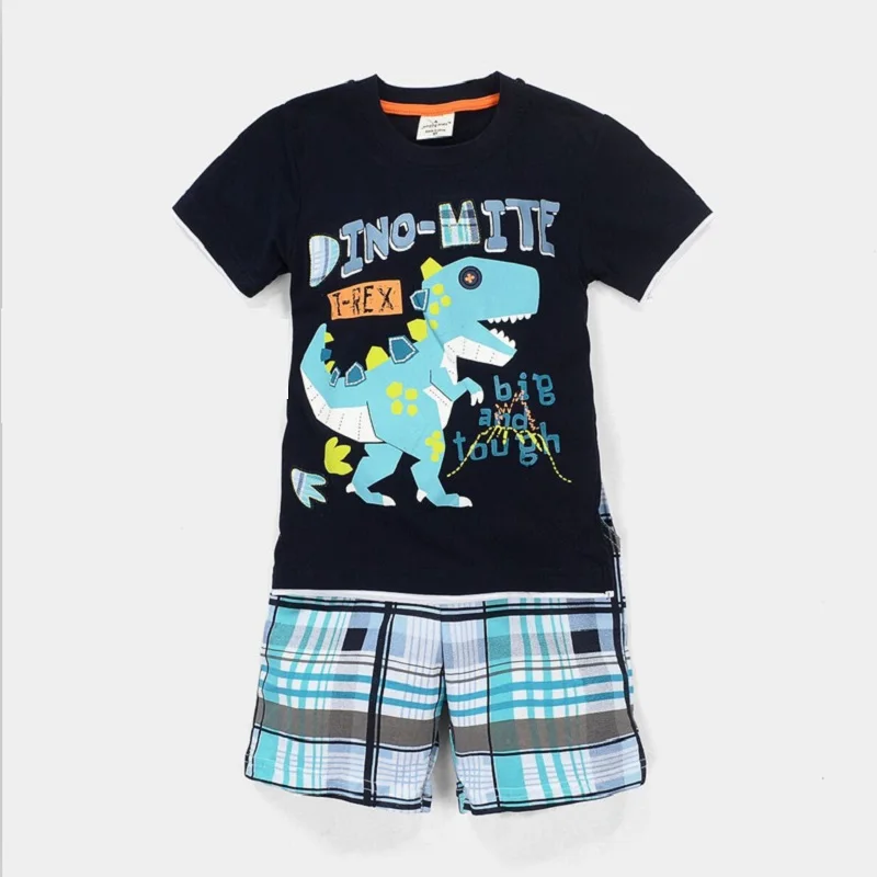 2022 Baby Boy Clothes Suits Summer Children T-Shirts Shorts Pant 2-Piece Clothing Set Beach Kids Outfits Sport Suit 2 3 4 5 6 7Y