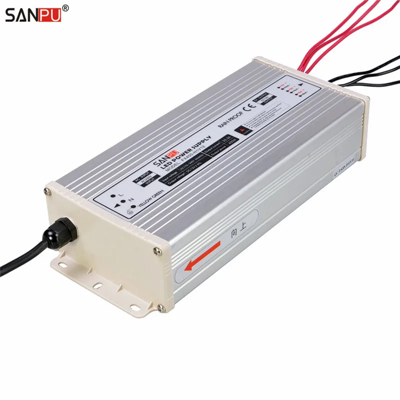 SANPU SMPS 400w 12v LED Power Supply Constant Voltage Switch Driver 220v 110v AC/DC Light Transformer Rainproof Outdoor Use IP63