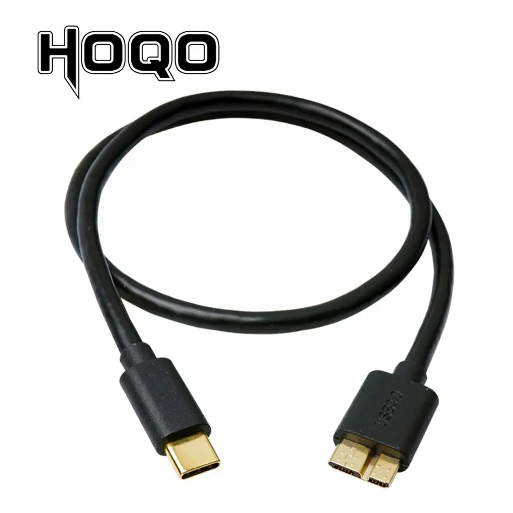 Gold plated USB 3.1 Type-C to USB 3.0 Micro B Cable USBC USB-C to USB3.0 Micro-B Cord for Macbook Pro HDD Hard Drive Smartphone