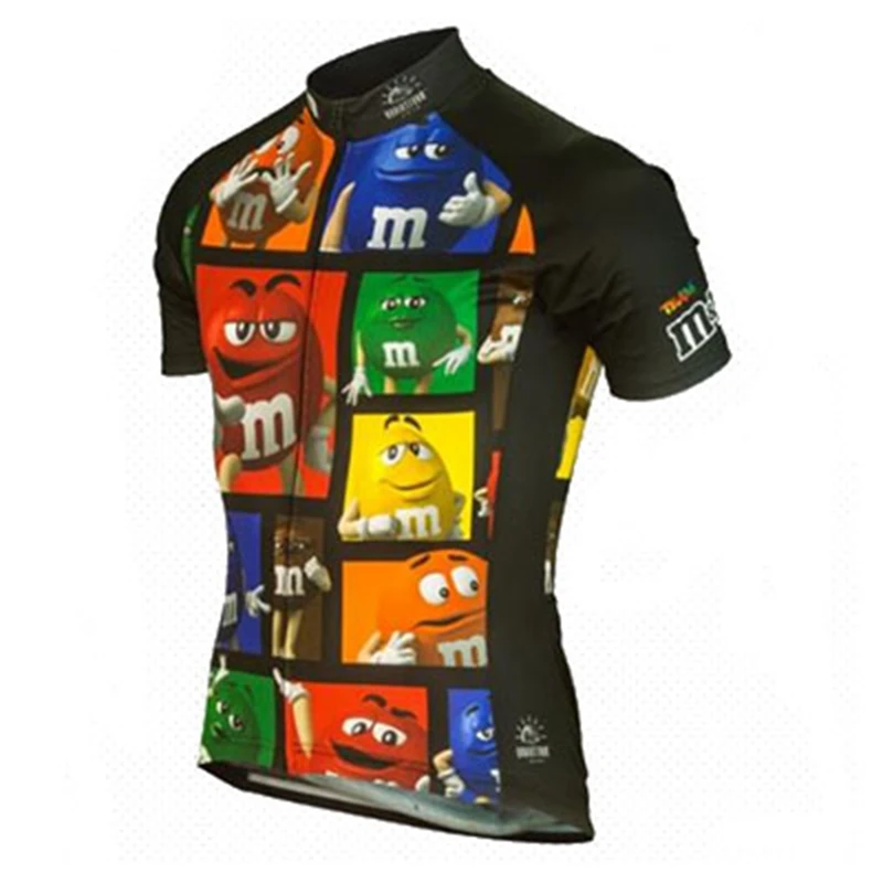 Men Women Summer Jersey Mens Cartoon Cycling Short Sleeve Jerseys Bike Bicycle Wear Shirt Tops  8 Styles XS-4XL for Sports