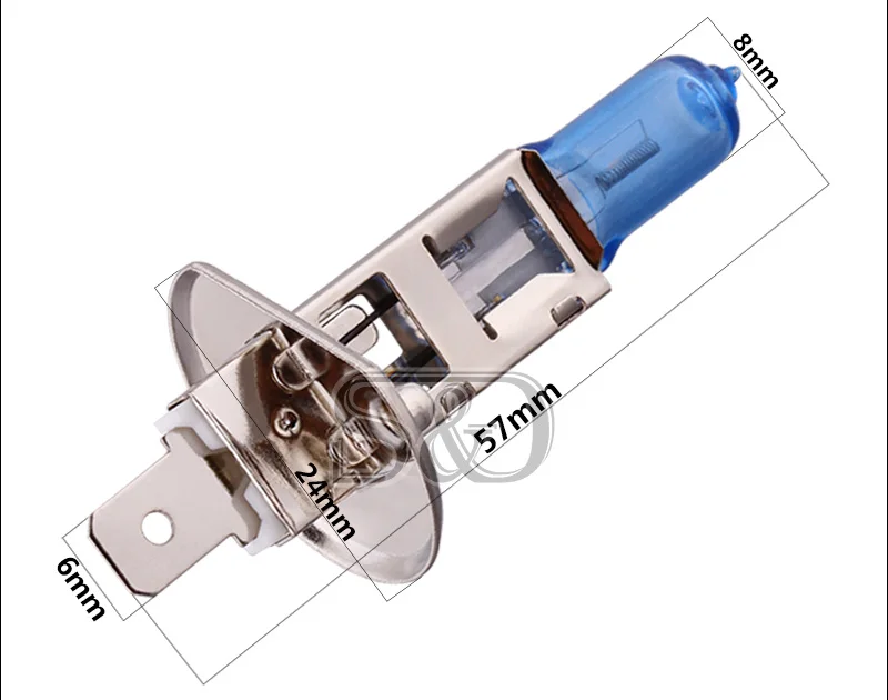 H1 100W 12V Super Bright Halogen Bulbs Xenon White Car Headlight Lamp Fog Lights Car Light Source Car Styling parking