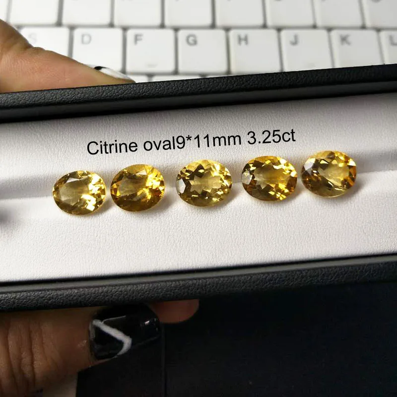 Tbj , natural brazil citrine oval cut 9*11mm approx. 3ct up,citrine loose gemstones for silver jewelry,natural loose gemstone