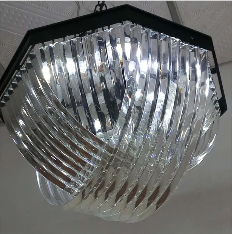 American Black Metal E14 LED Pendant Lights Retro