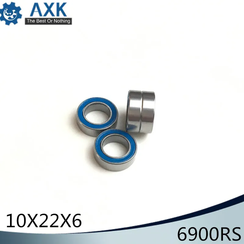 

6900RS Bearing 10PCS 10x22x6 mm ABEC-3 Hobby Electric RC Car Truck 6900 RS 2RS Ball Bearings 6900-2RS Blue Sealed