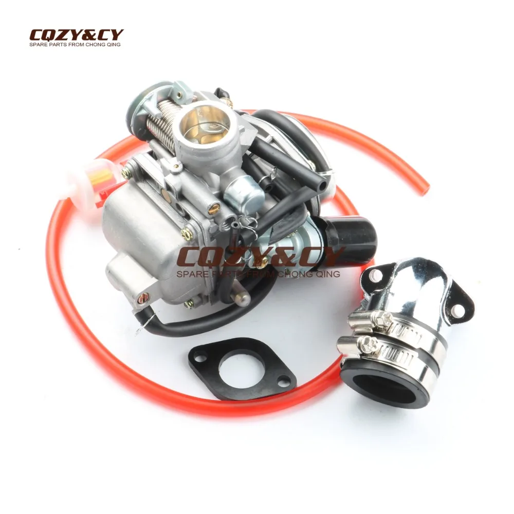 24mm PD24J Carburetor & High-performance manifold for Scooter Moped ATV QUAD GY6 125 150 152QMI 157QMJ