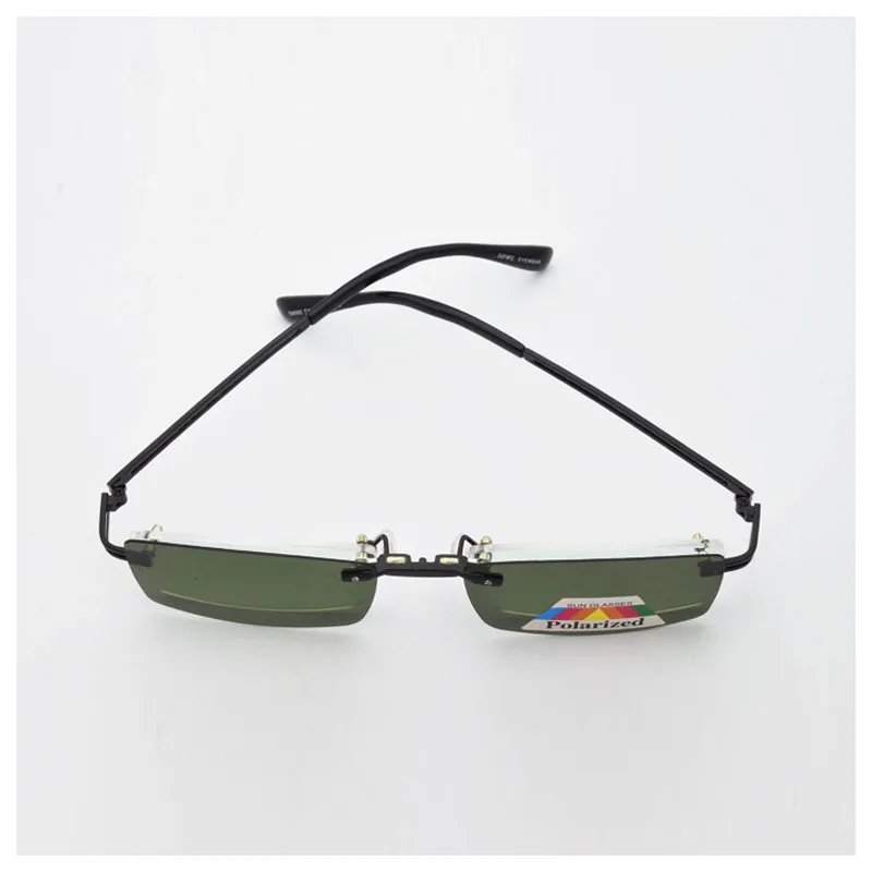 Frameless For Men With Magnet Clip Film Myopia Gold Eyeglasses Lens Rimless Glasses Frame Silver Sunglasses Yellow Night Vision