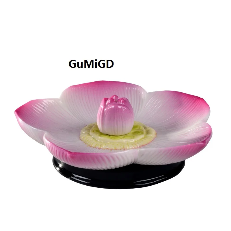 

Incense burner lotus flower insert Dehua ceramic Buddhist supplies Buddha 5 inch lotus flower insert