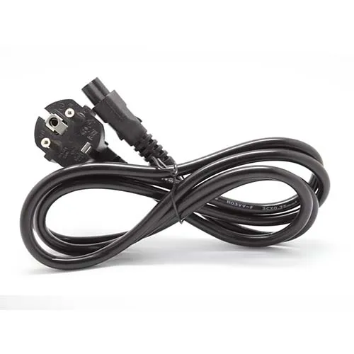 CLOVER-Cable de alimentación de 3 pines para ordenador portátil, accesorio con enchufe europeo de la UE, LCD, LED, para notebook, IEC-C7, figura de CA 8, Monitor de IEC-C5