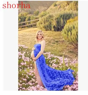 

New Style Maternity photography props Maternity gown lace Maternity Dresses Maternity Fancy Photo Shooting pregnant dress