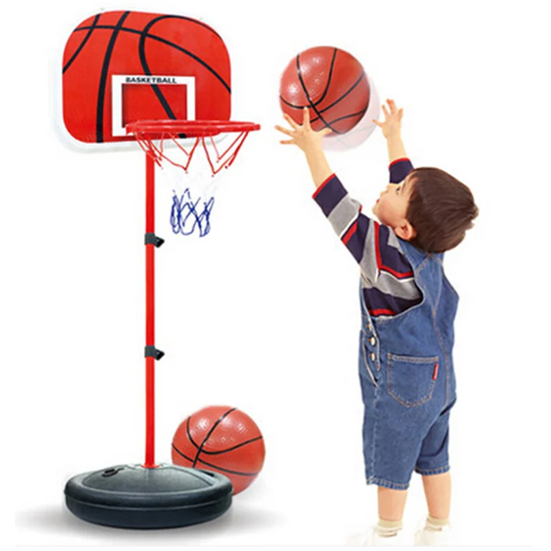 Outdoor Indoor Sport Basketball Playing Toy Set Adjustable Stand Basket Holder Hoop Goal Game Mini Child Yard Game Boy Toys Gift