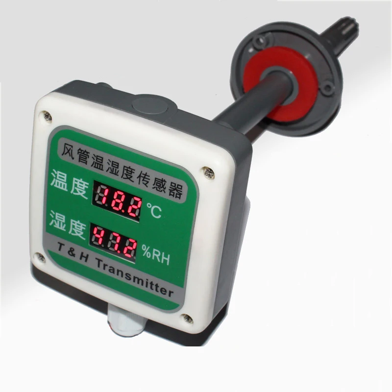 

duct type 4-20mA analog signal output temperature and humidity sensor digital display temperature and humidity Transmitter