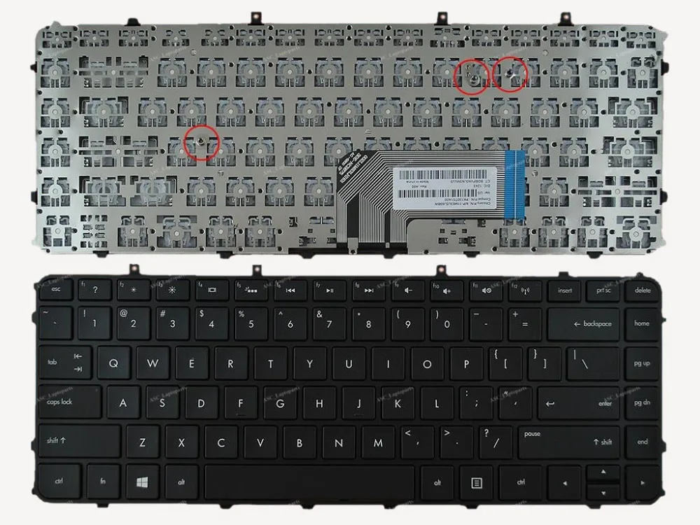 New US English Keyboard For HP Envy Sleekbook 4-1010us 4-1016nr 4-1110us Laptop Black Frame Black Win8 For Backlit