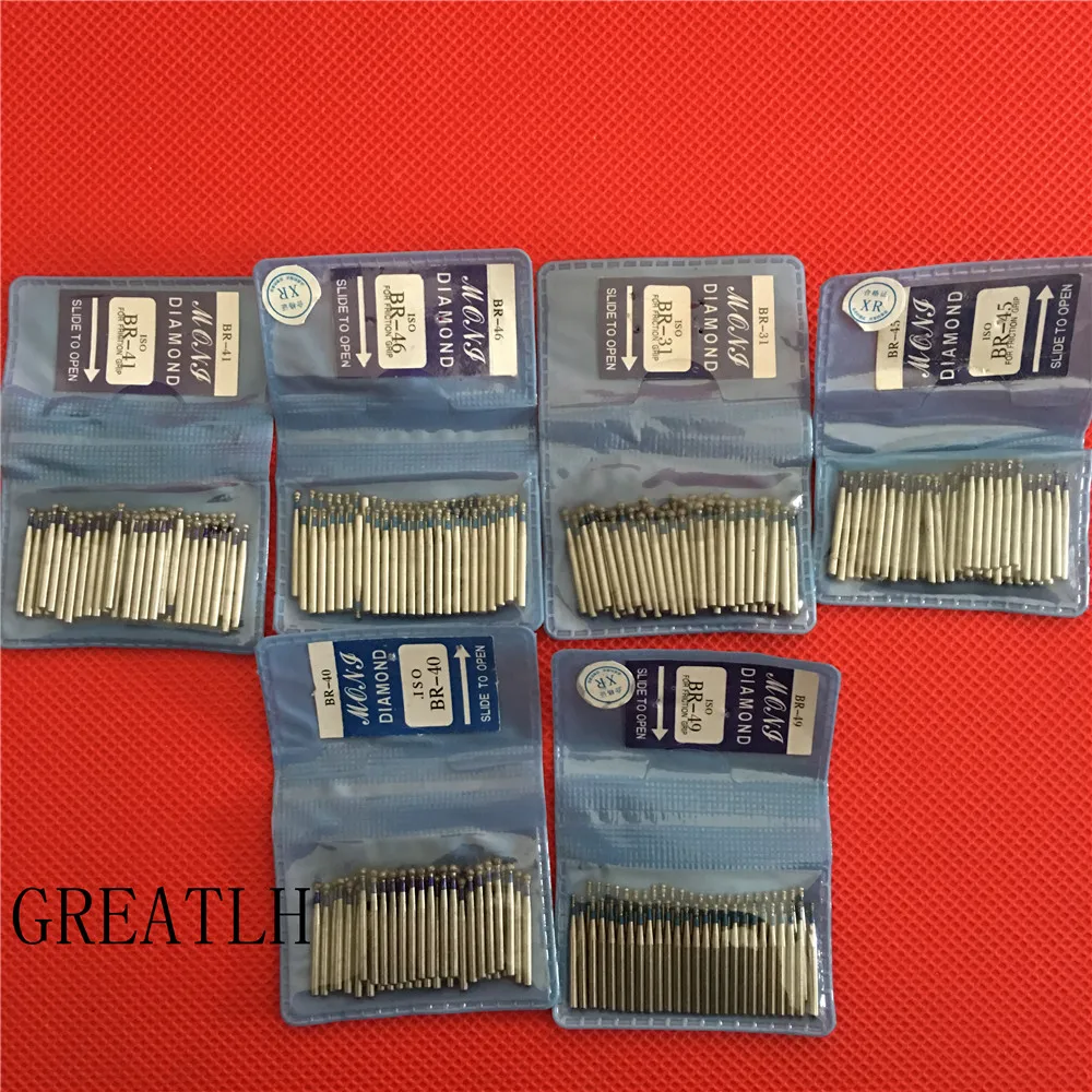 

50pcs Dental Diamond FG High Speed Burs for Polishing Smoothing