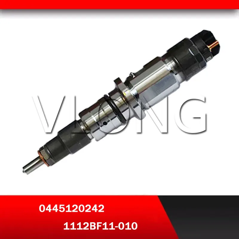 

VLONG Genuine New Common Rail Diesel EUR3 EUR4 Fuel Injector 0445120242 0445120183 0445120182 For DFL DONGFENG EQ4H 1112BF11-010