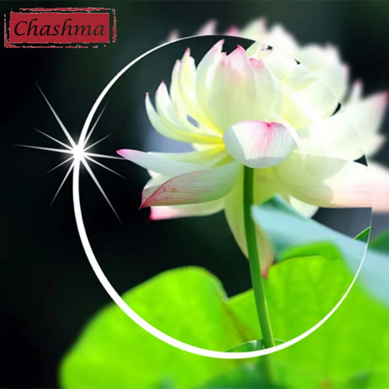 Chashma Brand Lenses 1.61 Index Aspheric Clear Lens MR-8 Strong Anti Reflective Optical Glasses Prescription Lenses for Eyes