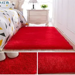 Top selling long hair Thickened washed silk hair non-slip carpet living room coffee table blanket bedroom rugs  bedside mat