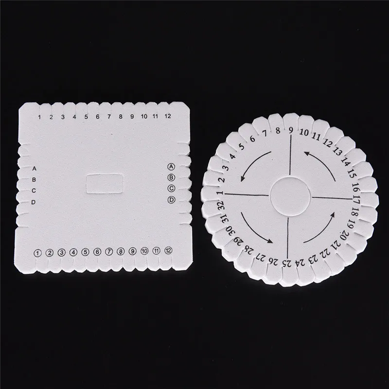 DIY Round Square Beading Cord Disc Disk Braiding Plate DIY Weaving Loom Braided for Home Garden Sewing Handmade Tool YH-460218