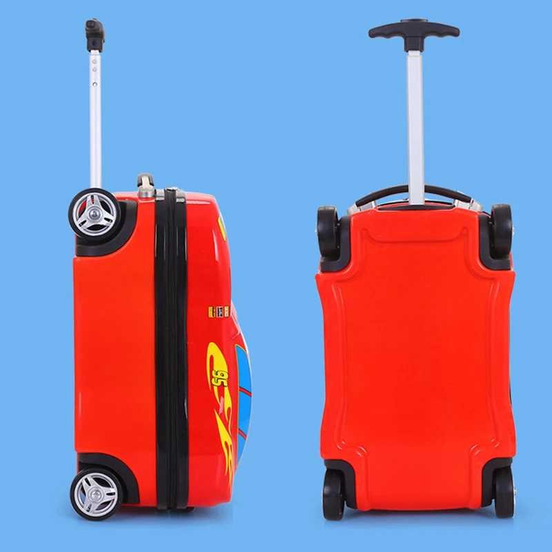 Children\'s Suitcase Child Trolley case Luggage Bag kids Schoolbags travel Suitcase Wheels 3D Supercar Travel case Toys for kinds