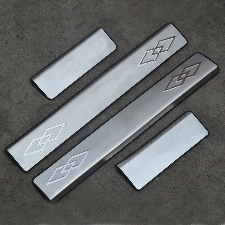 TTCR-II Car Accessories Stainless Steel Door Sill Scuff Plate For Chevrolet Cruze 2009-2014 Pedal Plate Pads Chromium Styling