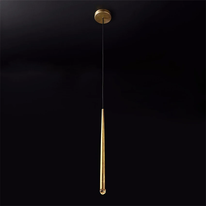 American Water Droplet Pendant Lights Nordic Bedroom Bedside Study Hanging Golden Lamps Cafe Clothing Store Decor Fixtures