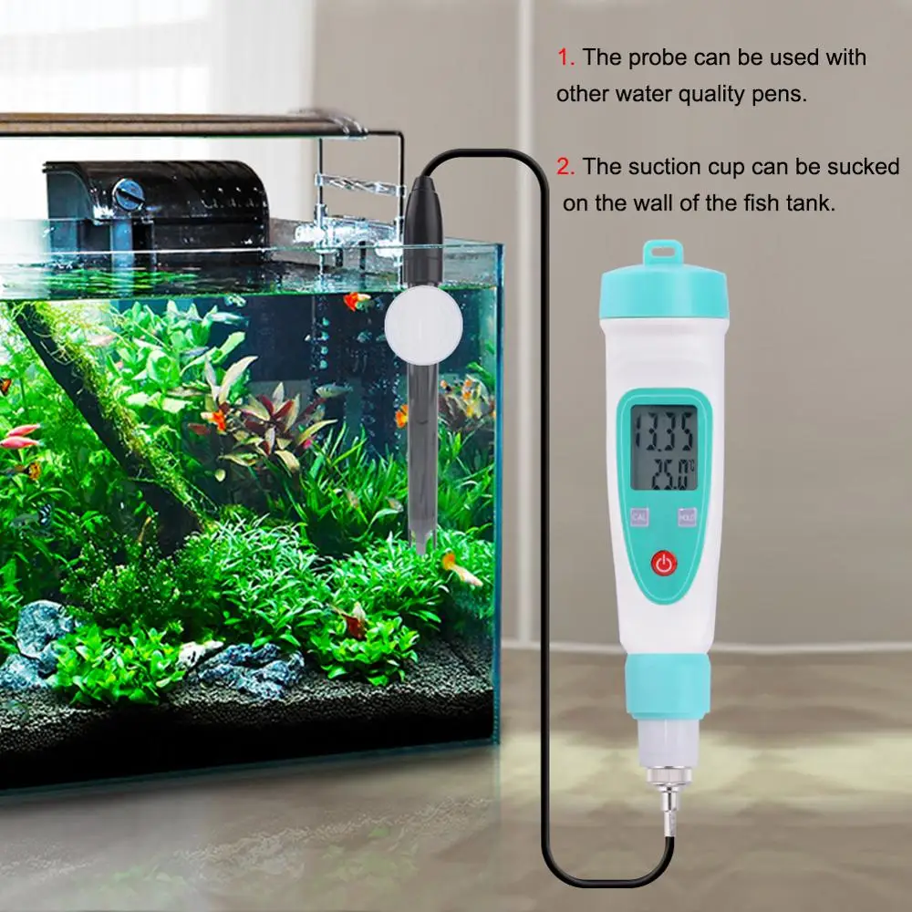 Yieryi Ph Ersatz Sonde Aquarium Hydrokultur Labor Elektrode Ph Meter Potenzial Test BNC Q9 Stecker 1,2/3M Draht Sonde