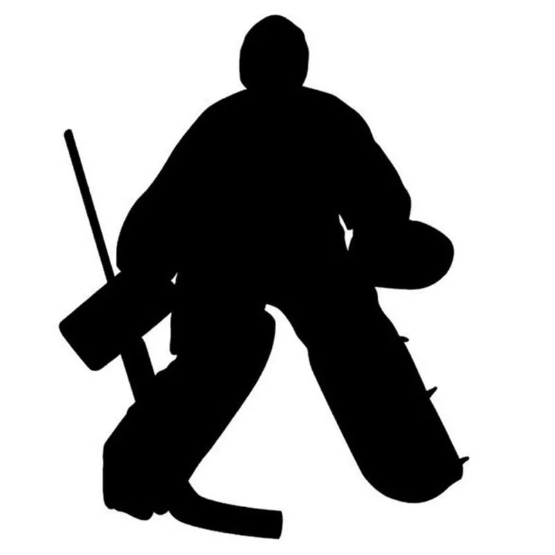 Hockey Goalie Cartoon Vinyl Switch Sticker Home Room Decor Decals 5WS0426