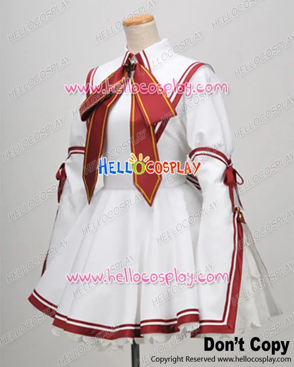 Rewrite Cosplay Akane Senri School Girl Uniform Dress Costume H008