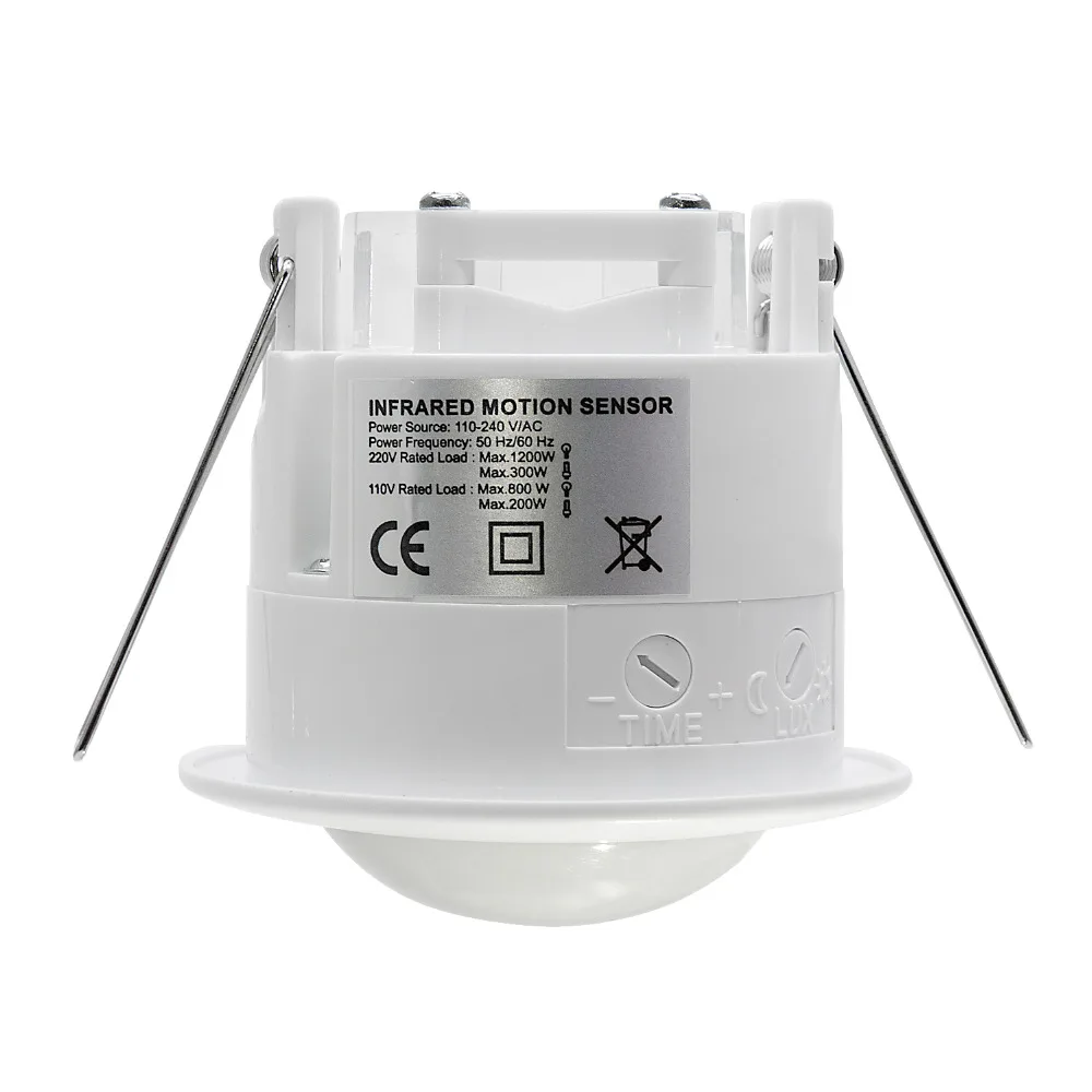 คุณภาพสูง110V/AC 220V/AC 360องศาเพดาน PIR Motion Sensor สวิทช์สำหรับ LED Light โคมไฟ