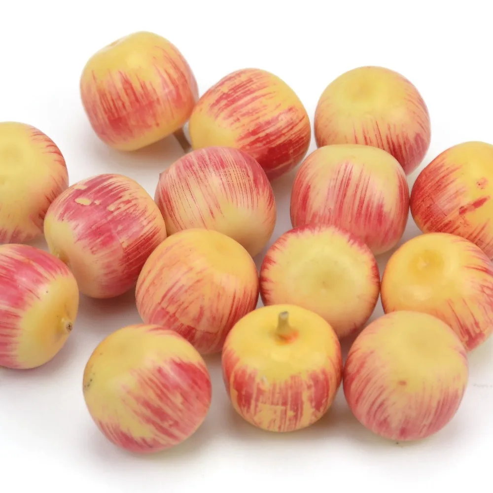 Cheap 20Pcs Mini Apple decoration Artificial Party Christmas  Wedding Home Furnishings Cognitive Toys Simulation Foam  Berry