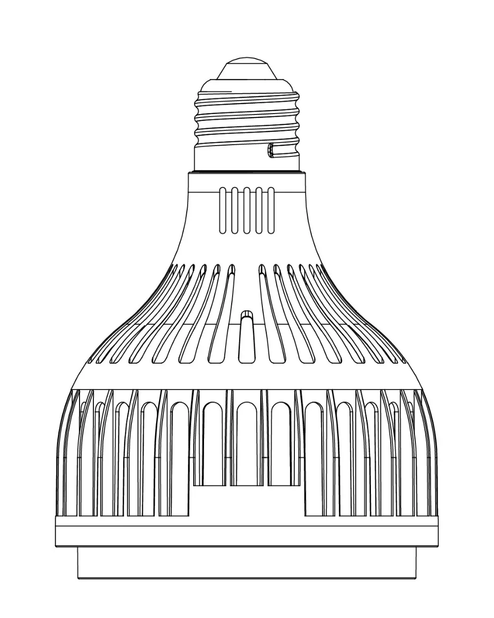 Możliwość przyciemniania światła Led par30 25W bez wentylatora reflektory led par30 wymień 70W żarówki metalohalogenkowe AC85-265V