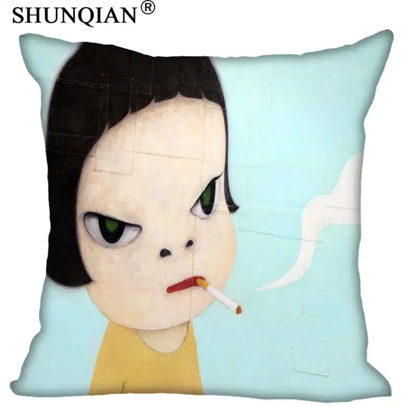 New Arrival Yoshitomo Nara Pillowcase Wedding Decorative Pillow Case Customize Gift For Pillow Cover 35X35cm,40X40cm