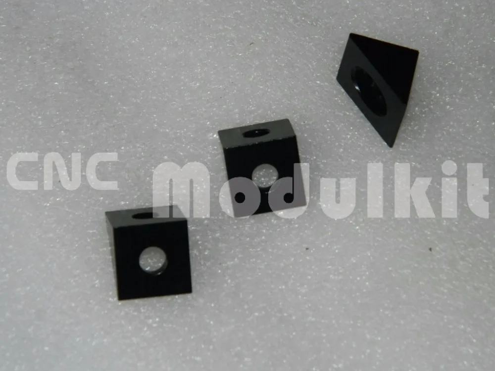 Open Builds C Beam Aluminum Block Black 90D Angle Corner Connector 3D Printer Triangular Fitting Blast Oxidation CNC Modulkit