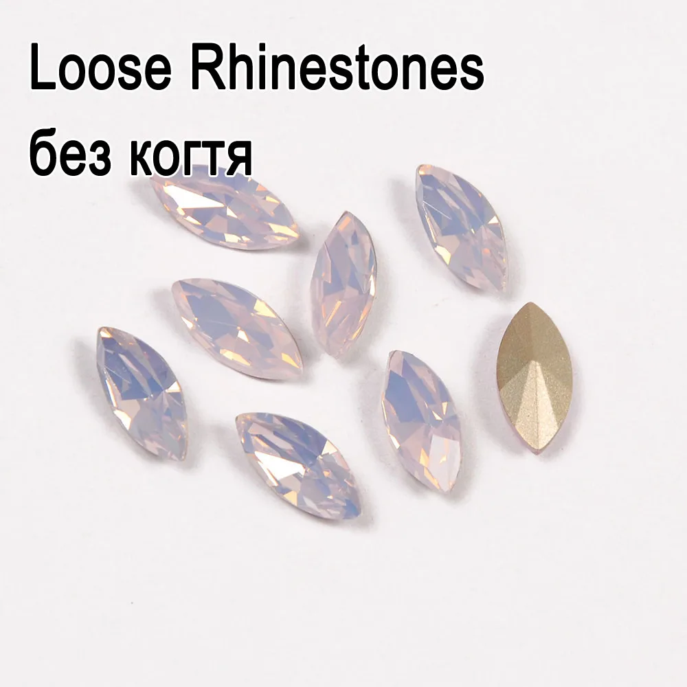CTPA3bI Rose Opal Garment Beads With Claw Glass Stones For Clothing Rhinestone Pointback Sew On Strass Dress Crafts Handicrafts