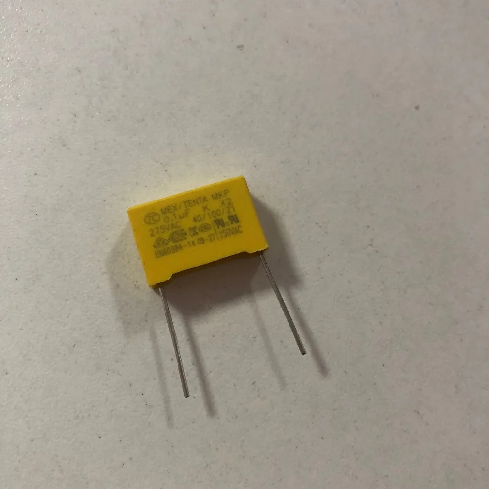 

10 Pieces Polypropylene Film Safety Capacitors MKP AC 275V x2 0.1uF 0.47uF 10%