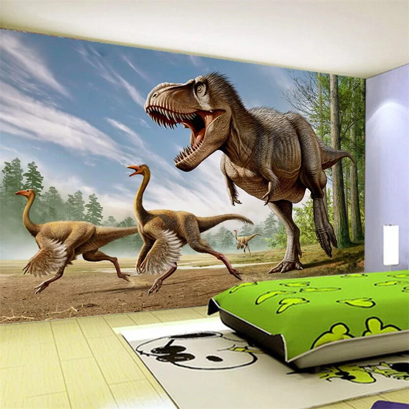 

wellyu обои papier peint wallpaper for walls 3 d Custom wallpaper 3D Dinosaur Backdrop Decorative Painting 3d wallpapers