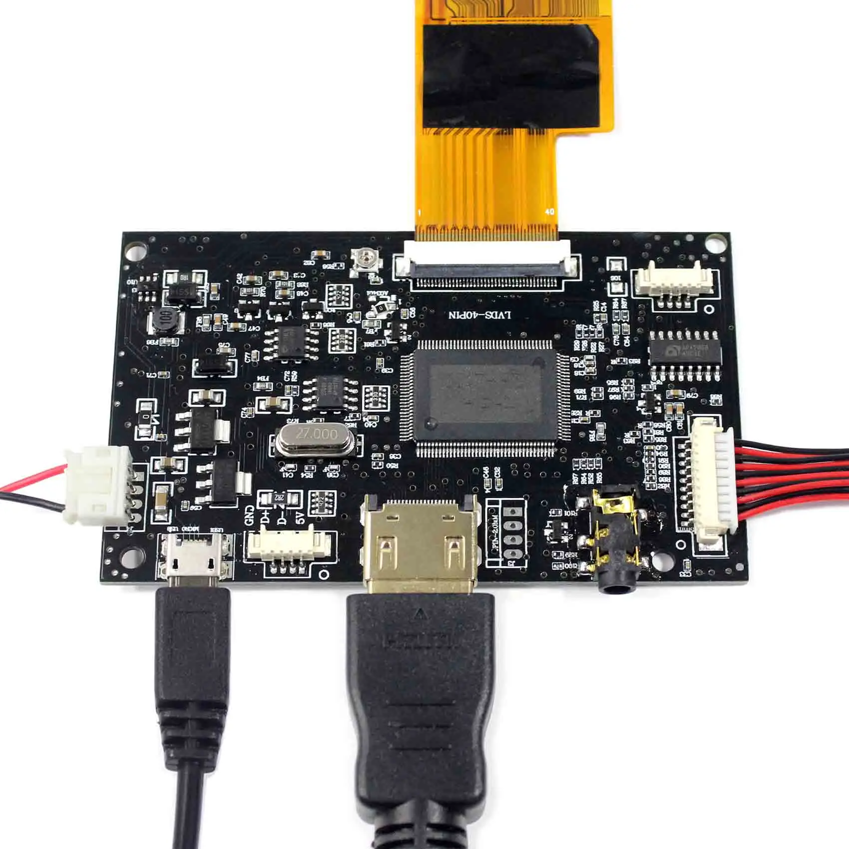 Misura alla scheda del regolatore dell'affissione a cristalli liquidi del bordo HD MI del Raspberry Pi con 8 "ZJ080NA-08A dell'affissione a cristalli liquidi 1024X600