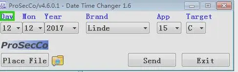 Linde/Jungheinrich/Still/Liebherr/Widos/Valtra/Clark - ProSeCco Date and Time Changer 2014v1.6