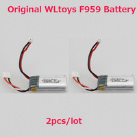 2pcs/lot Original WLtoys F959 Battery / XK A600 Battery (7.4V 300mAh Battery) WLtoys F959 Spare Parts Free shipping